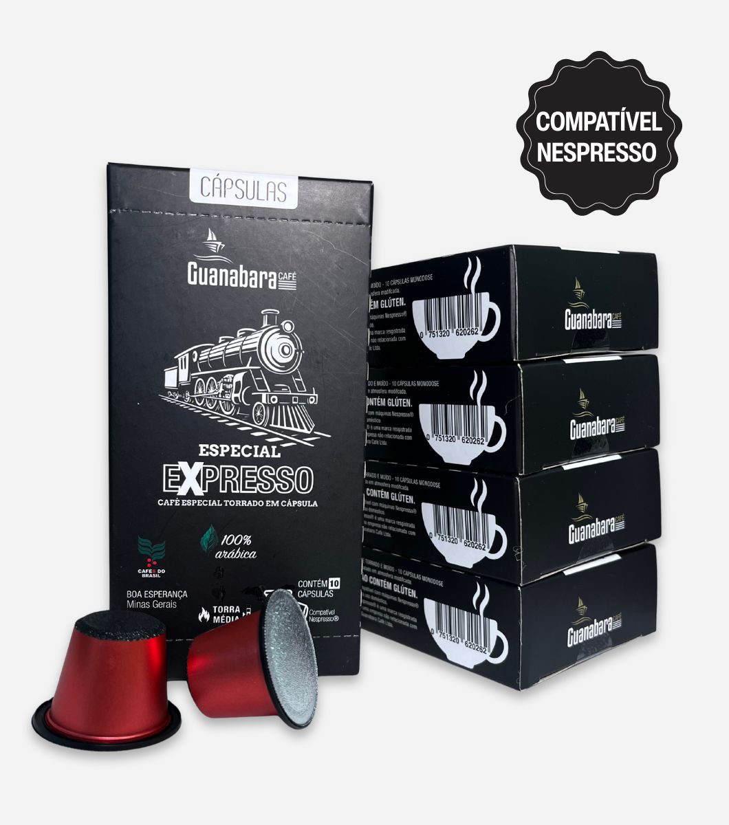 15378242537-produtos-do-site-1060-x-1200-px-2025-09-23t172159-452.jpg Kit 50 Cápsulas de café Guanabara Especial Clássico compatível Nespresso - Imagem 1