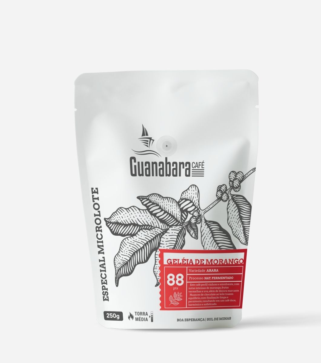 15421912828-15421895187-produtos-do-site-1060-x-1200-px-2026-01-26t174339-368.jpg Café Guanabara Especial Geléia de Morango - 250g - Sul de Minas - 100% Arábica - Imagem 1