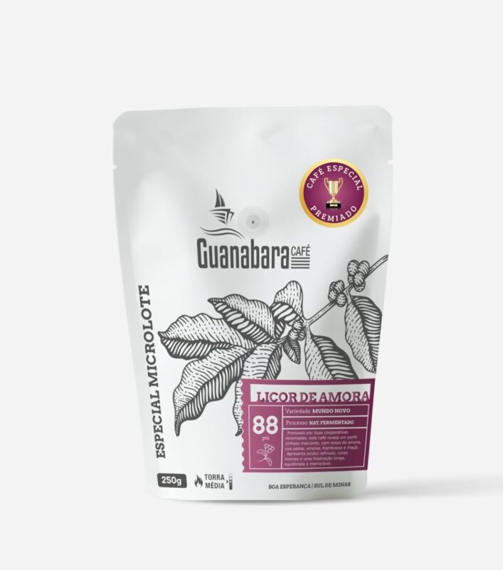 Café Guanabara Especial Licor de Amora - 250g - Sul de Minas - 100% Arábica